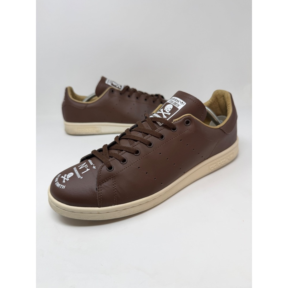 Adidas x Neighborhood Stan Smith Brown Leather Sneakers M22698 Mens 11.5 RARE